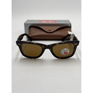 Ray-Ban Sunglasses RB2140 902/57 WAYFARER Tortoise Frames Brown Polarized 50 mm